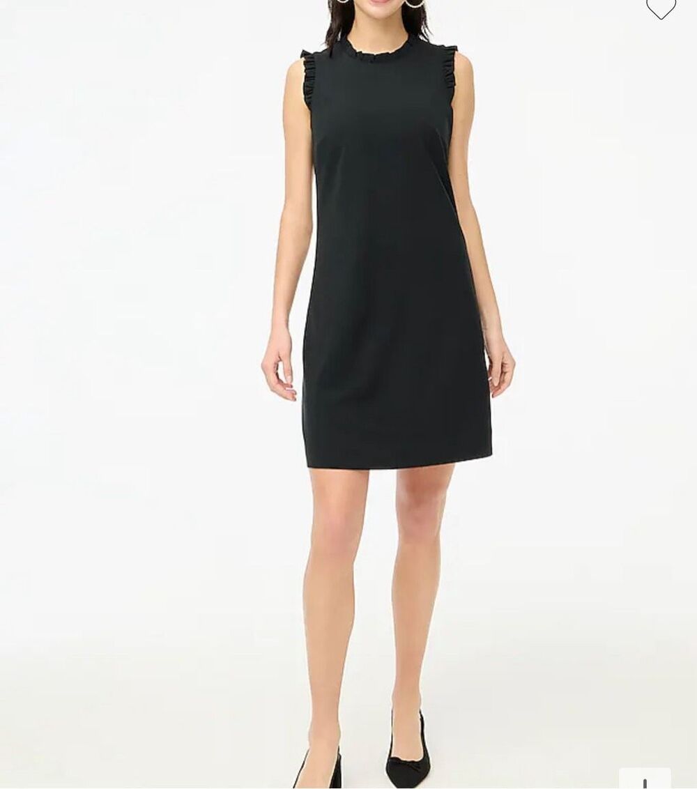 J crew black sleeveless dress size 8 m3